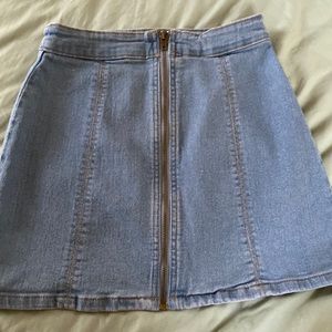 Mini jean skirt